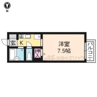 パルティールS棟 【108号室】の間取り