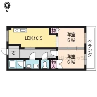 アート寺戸【103号室】の間取り