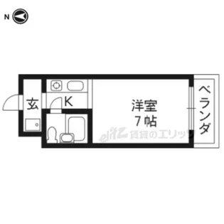 ウエストヴィラージュ【2022号室】の間取り