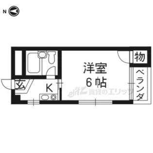 御池ハイツ【207号室】の間取り