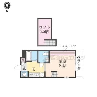 サンフェスタ東福寺B棟【303号室】の間取り