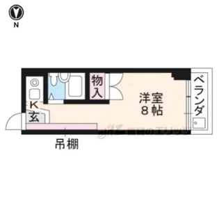 サニーハイツ西ノ京【3-B号室】の間取り