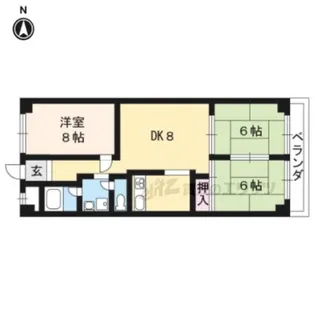 第2コーポ藤岡【507号室】の間取り