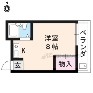 岡崎ハイツ【101号室】の間取り