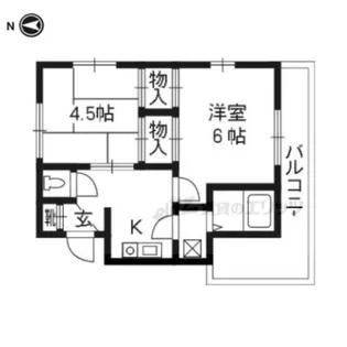 ウエストヴィレッジ【4階】の間取り