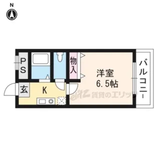 二条CUBE【206号室】の間取り