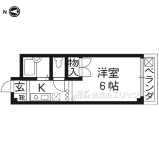 グレース嵯峨【4階】の間取り