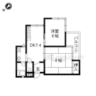 メゾンド戸倉【305号室】の間取り