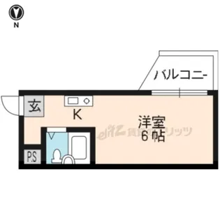 アルビオンシティ京都沢町【203号室】の間取り