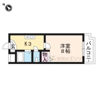 スマートコート南草津【610号室】の間取り