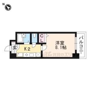 スマートコート南草津【508号室】の間取り