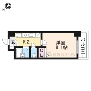 スマートコート南草津【213号室】の間取り