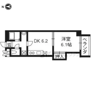 もくせいひろば【505号室】の間取り
