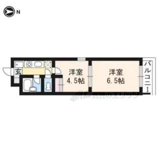 エレガンス東寺 【305号室】の間取り