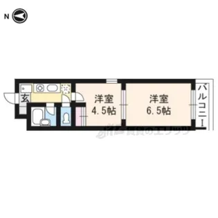 エレガンス東寺 【401号室】の間取り
