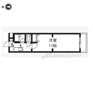 アールグランツ洛南【202号室】の間取り