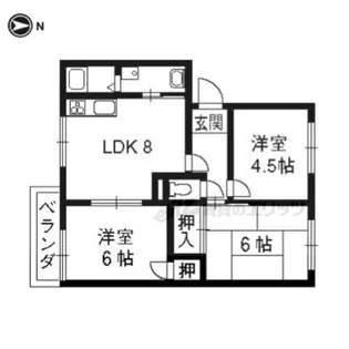 フレグランス西村【2階】の間取り