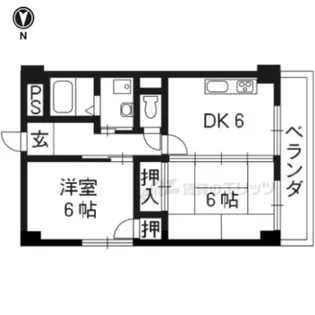 ジョグコート【102号室】の間取り