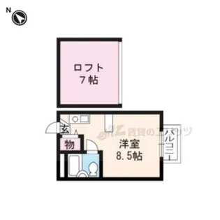 エクセレント西賀茂【103号室】の間取り