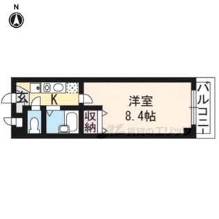 ユ?・ピ?・ディ?ビル【206号室】の間取り