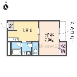 レジデンス山本Ⅱ【203号室】の間取り