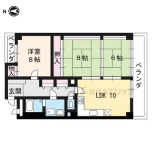 プラザ晴明館【503号室】の間取り