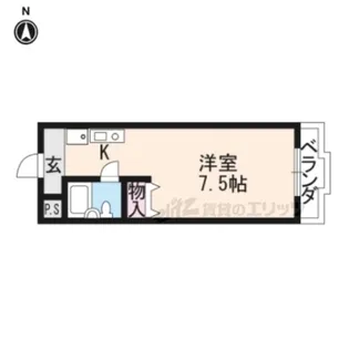 KODAヒルズ京都鴨川【610号室】の間取り