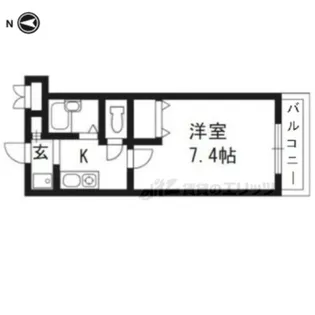 サザンシティ【102号室】の間取り