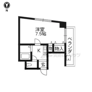 アルティスタ丸太町【405号室】の間取り