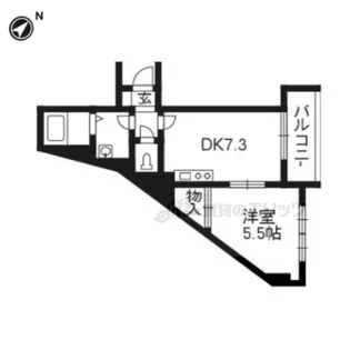 ANGEL PALACE【303号室】の間取り