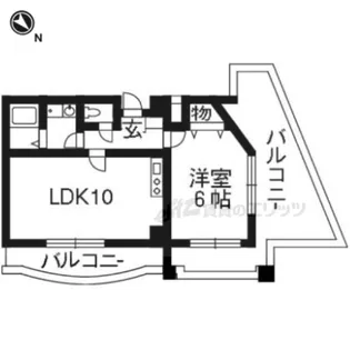 ANGEL PALACE【401号室】の間取り