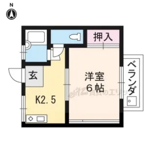 ハイツグリーン【203号室】の間取り