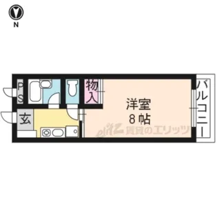 ラムールウメダ【202号室】の間取り