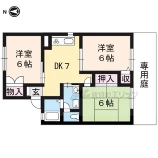 セジュール山本【2階】の間取り