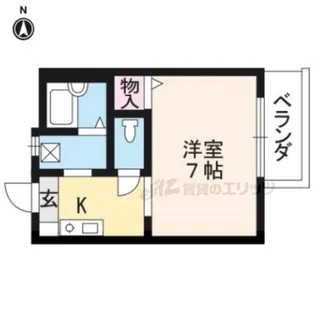 メゾン・エス・クレール【203号室】の間取り