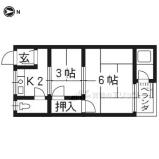 2Kの間取り画像