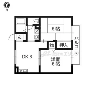 セジュールヴィヴァン【203号室】の間取り