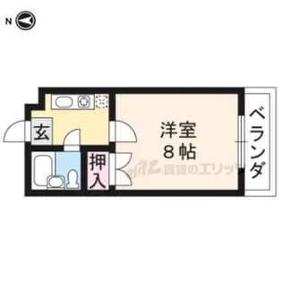 山岡マンション【405号室】の間取り