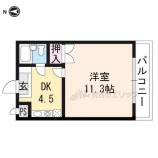 山岡マンション【201号室】の間取り