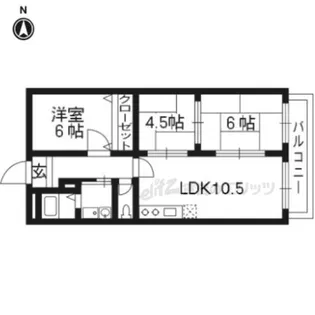 第一ファラオ【101号室】の間取り