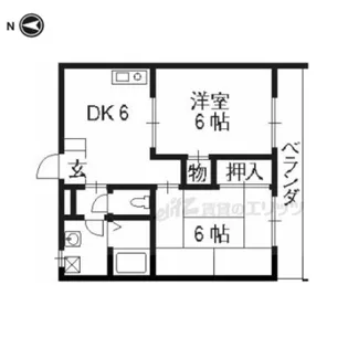 アヴェニール向陽【102号室】の間取り