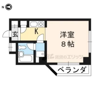 アサダ観光ビル【303号室】の間取り