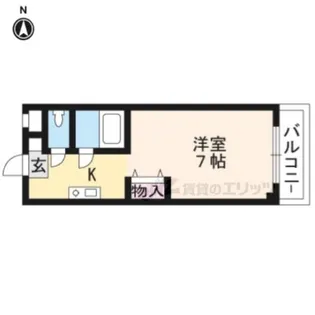 ノアーズアーク観月橋【302号室】の間取り