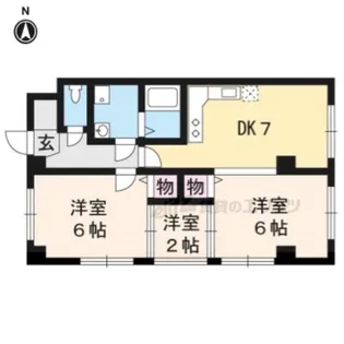 カラコルム東山【312号室】の間取り
