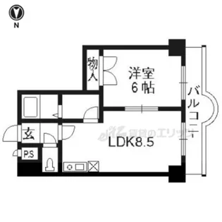 エスポワール峯【202号室】の間取り