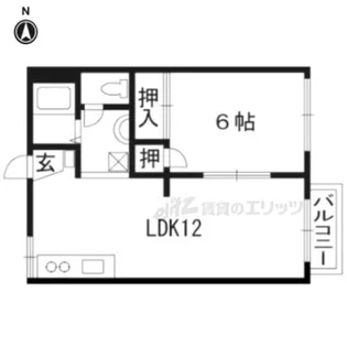スリーゼ西向日【103号室】の間取り