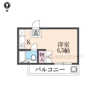 クレージュ桂【401号室】の間取り