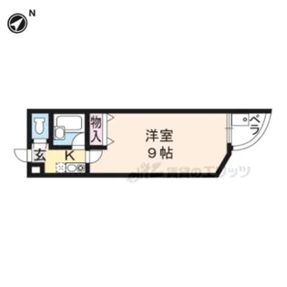 ANGEL COURT【301号室】の間取り