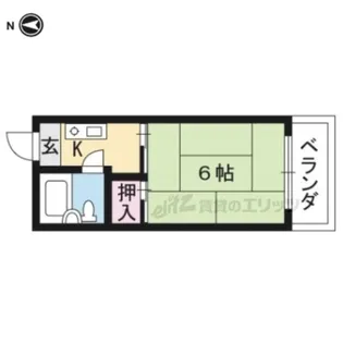 メゾン山本【3-F号室】の間取り