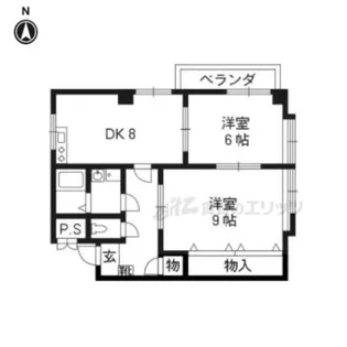オリエントビル【4-C号室】の間取り